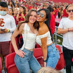 MARBLE Cream Camisole Tie Top